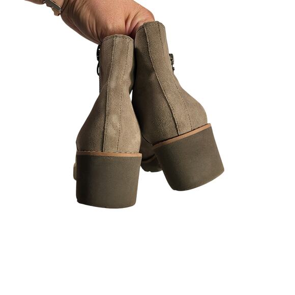 Vionic Hazal zip-up ankle boots in the stone suede leather color size 7 - Picture 5 of 9